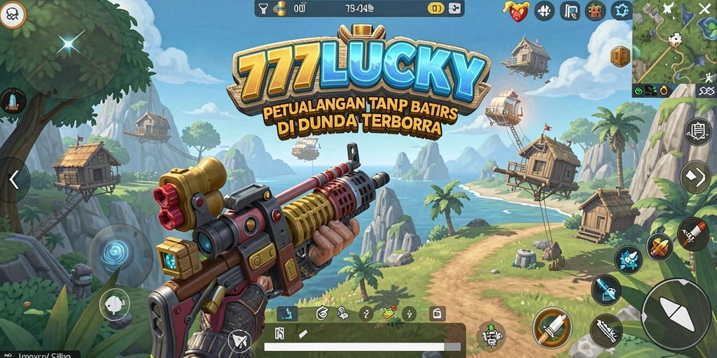 Screenshot gameplay 777LUCKY menampilkan dunia Open World yang luas dan interaktif.