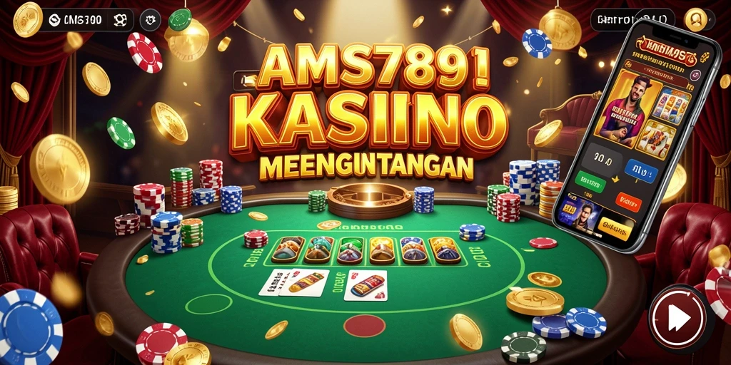 Tampilan permainan Kasino yang mendebarkan dan interaktif di AMS789.