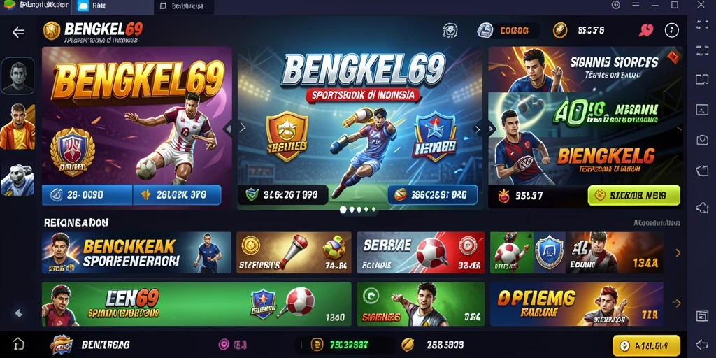 Tampilan menarik dari aplikasi BENGKEL69 yang memudahkan navigasi.