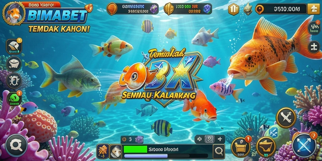 Tampilan gameplay seru dari BIMABET Tembak Ikan.