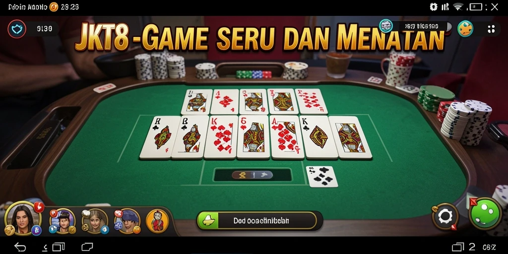 Tampak serunya gameplay JKT8 dengan teman-teman di papan Domino.