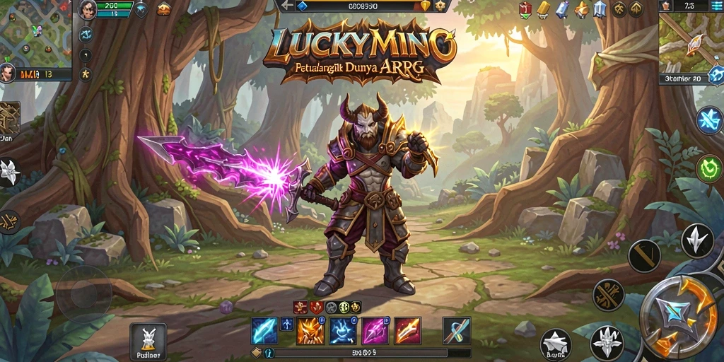 Gameplay LUCKYMINO yang menarik dan menegangkan dalam genre ARPG.
