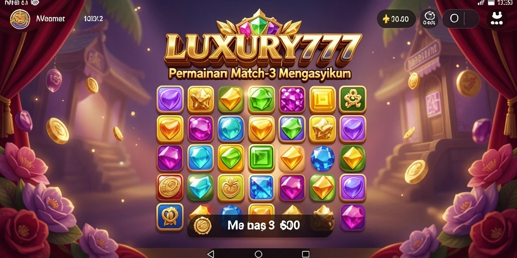 Tampilan gameplay intens dan penuh warna di LUXURY777.