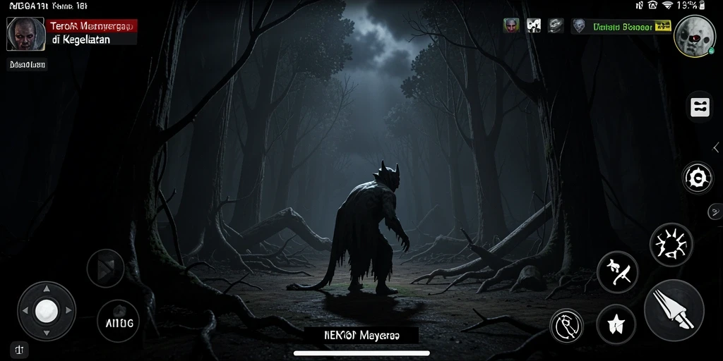 Gameplay seram di dunia gelap penuh misteri.