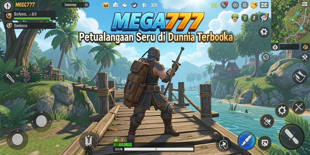 Menampilkan gameplay seru di dunia terbuka MEGA777.