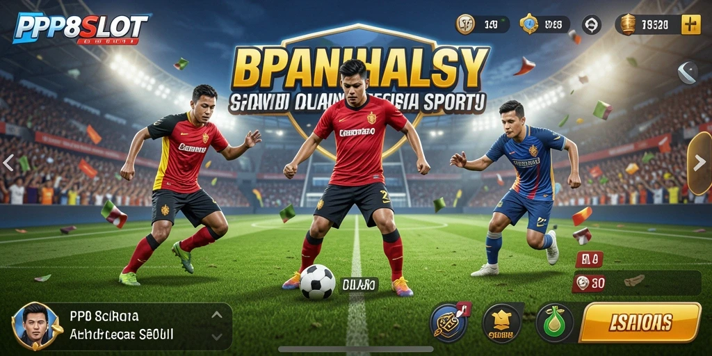 Tangkapan layar gameplay PP8SLOT yang penuh aksi di lapangan olahraga.