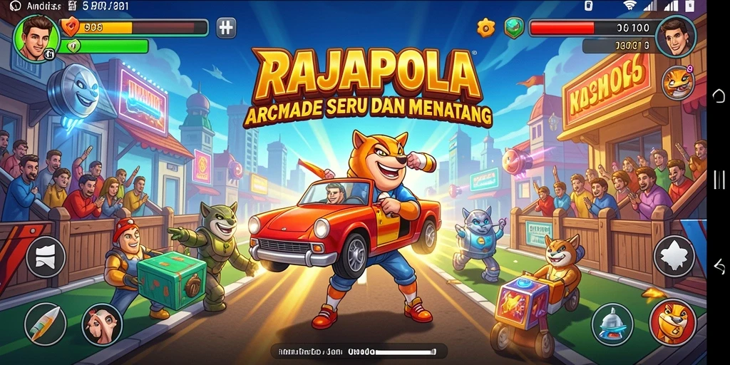 Tampilan gameplay seru dan menantang dari RAJAPOLA.