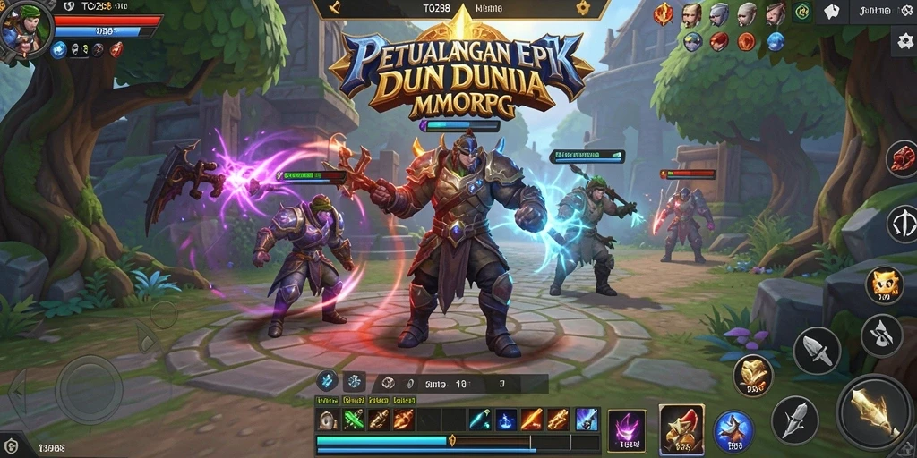 Screenshot utama TO288 menampilkan aksi gameplay menarik dalam dunia MMORPG.