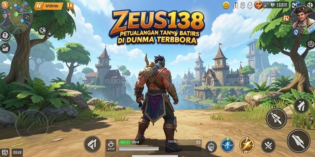 Screenshot ZEUS138 menampilkan pemain menjelajahi dunia terbuka yang luas.